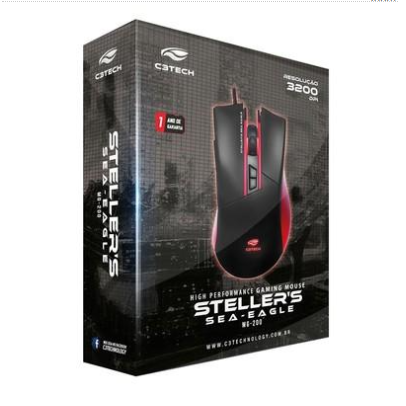 Mouse C3 Tech Gamer Stellers 3200dpi Iluminado Pto Mg-200brd
