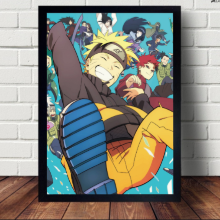Moldura de 3cm Preta ou Branca 30x40 com Impressão em Papel Fotográfico Glossy