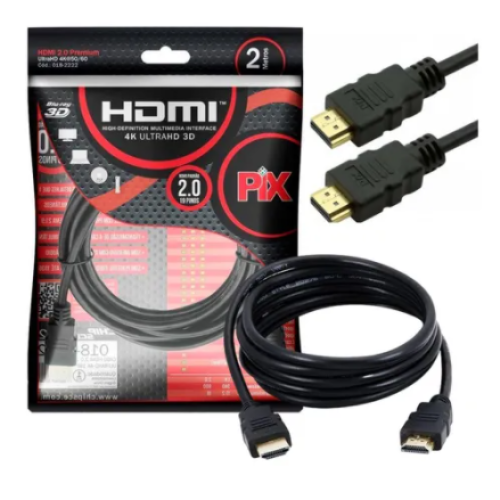 Cabo hdmi x hdmi 2.0 4k 2m