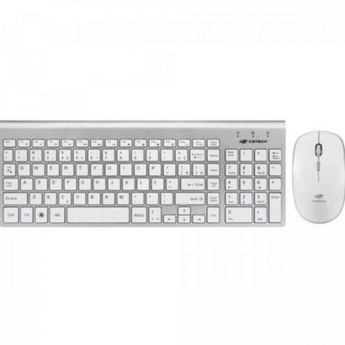 Kit Teclado + Mouse Sem Fio C3TECH K-W510SBK Branco