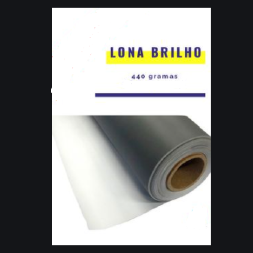 LONA 440GR INSTALADA EM QUADRO DE METALON - BRILHO