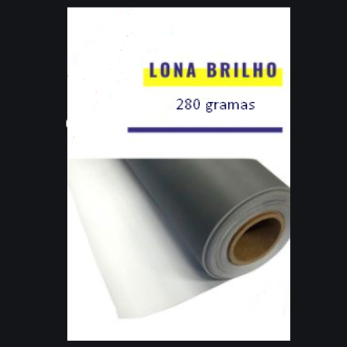 LONA 280GR INSTALADA EM QUADRO DE METALON - BRILHO