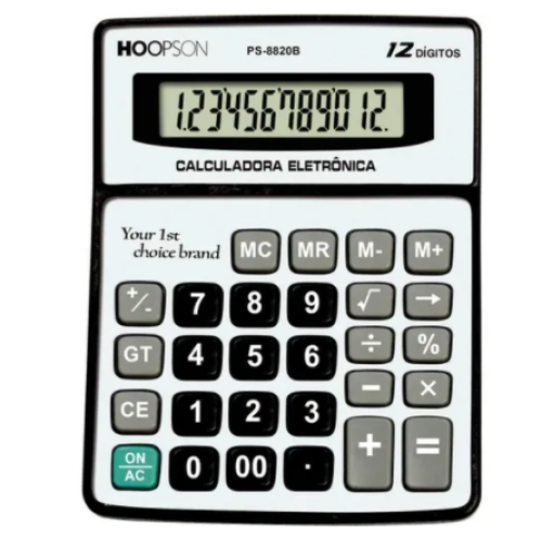 Calculadora de mesa hoopson OS-1038B